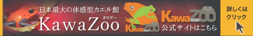 日本最大の体感型カエル館カワズー